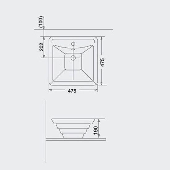 Porta Sanitary Ware - A002 Art Vanity Washbasin