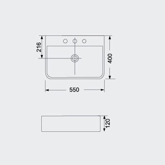 Porta Sanitary Ware - HDA015 Art Vanity Washbasin