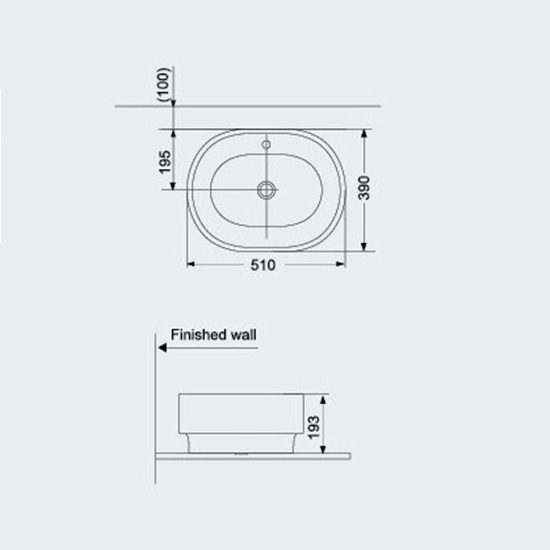 Porta Sanitary Ware - HDA025 Art Vanity Washbasin