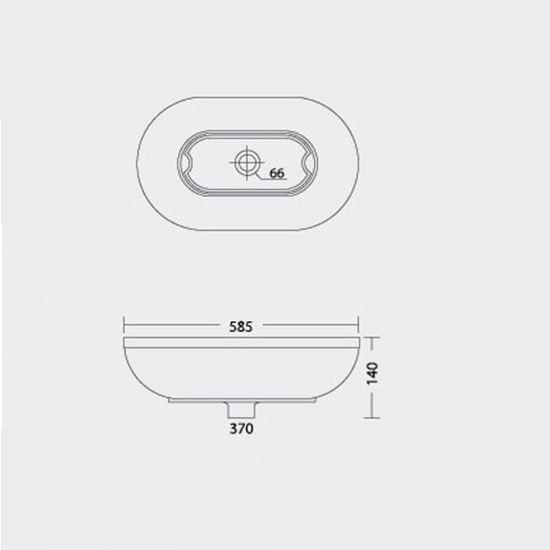 Porta Sanitary Ware - HDA028 Art Vanity Washbasin