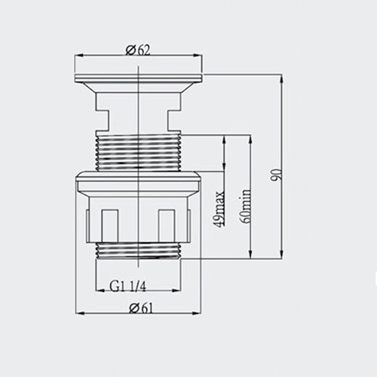 Porta Sanitary Ware - HDGD1023 Basin Waste