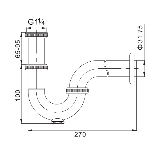 Porta Sanitary Ware - GD1040 Bottle Trap