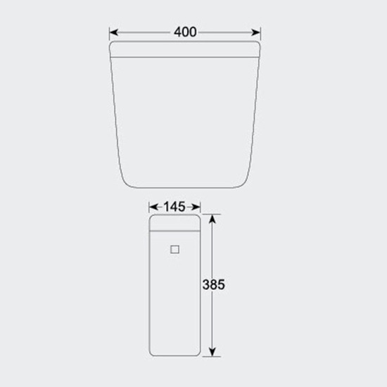 Porta Sanitary Ware - HD2T Cistern