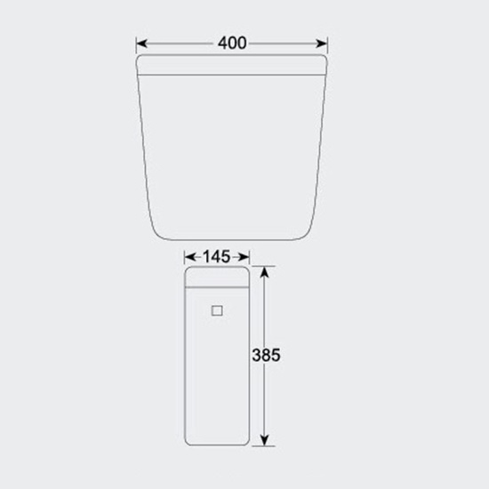 Porta Sanitary Ware - HD3T Cistern