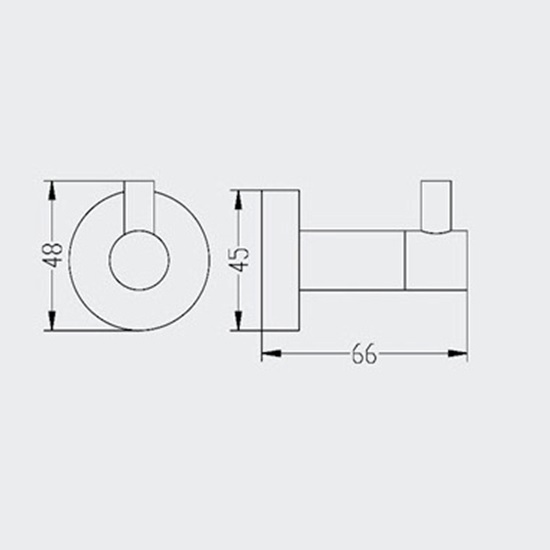 Porta Sanitary Ware - CD31 Coat Hook