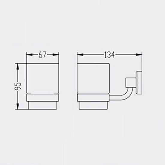 Porta Sanitary Ware - KMB41 Glass Holder