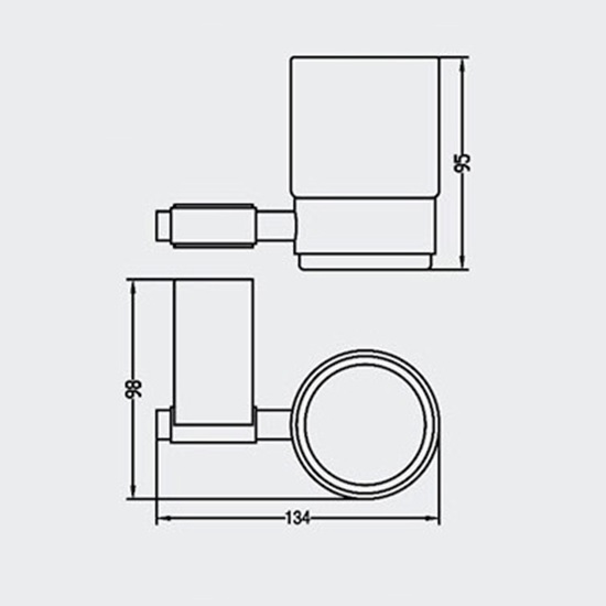 Porta Sanitary Ware - MT41 Glass Holder