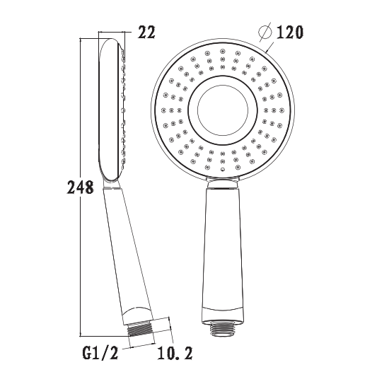 Porta Sanitary Ware - PHS3109D Hand Shower