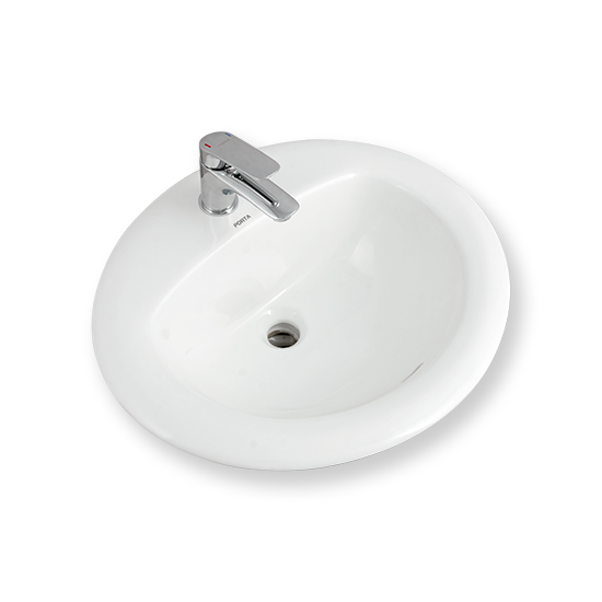 Porta Sanitary Ware - HDL1 Over Counter Basin