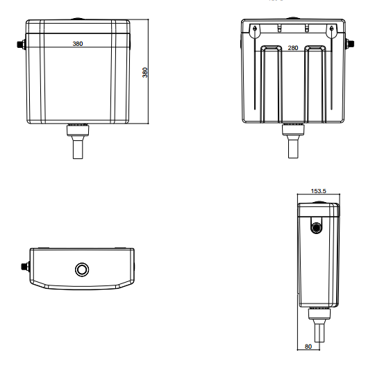 Porta Sanitary Ware - HDPT700 Plastic Tank