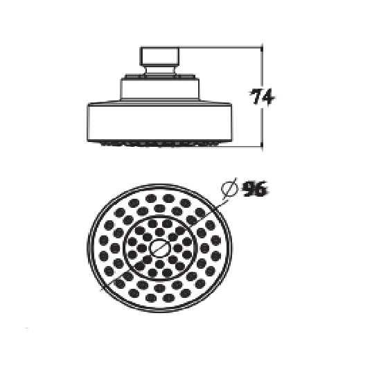 Porta Sanitary Ware - HDDP2165 Round Shower Head