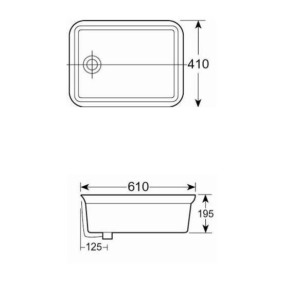 Porta Sanitary Ware - HD4 Single Sink with Fitting