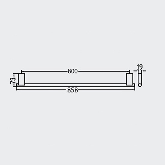 Porta Sanitary Ware - MT11 Single Towel Holder