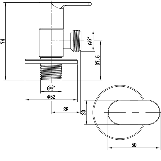 Porta Sanitary Ware - HDJ820 Tee Cock