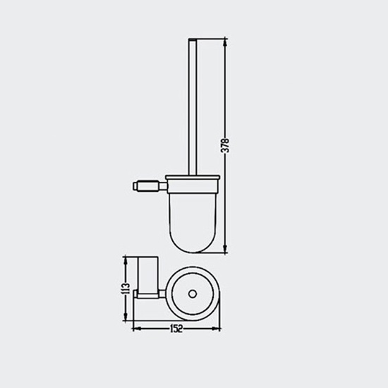 Porta Sanitary Ware - MT60 Toilet Brush Holder