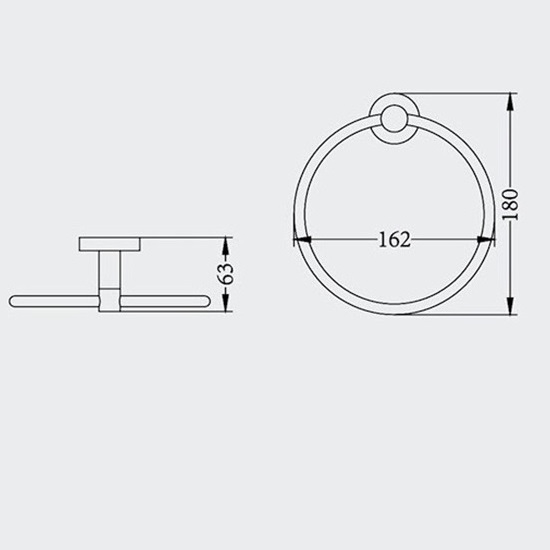 Porta Sanitary Ware - JM20 Towel Ring