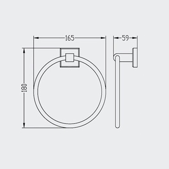 Porta Sanitary Ware - KMB20 Towel Ring