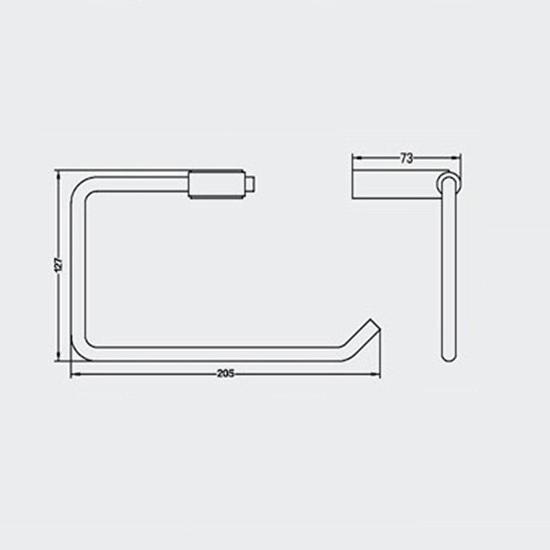 Porta Sanitary Ware - MT22 Towel Ring