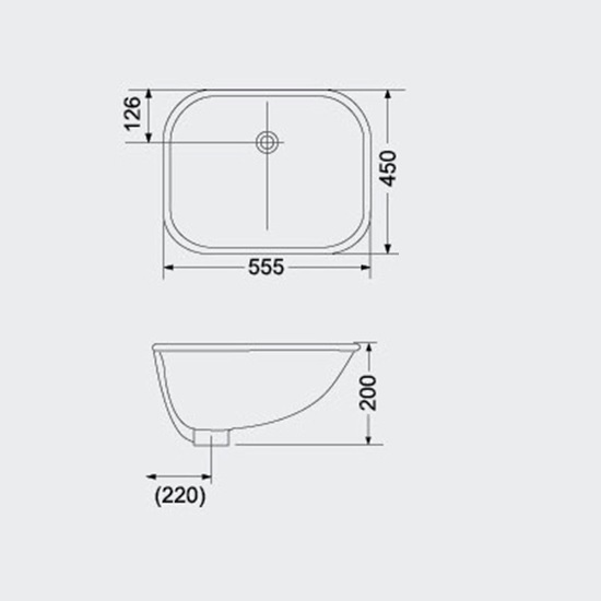 Porta Sanitary Ware - HDLU-008 Under Counter Basin