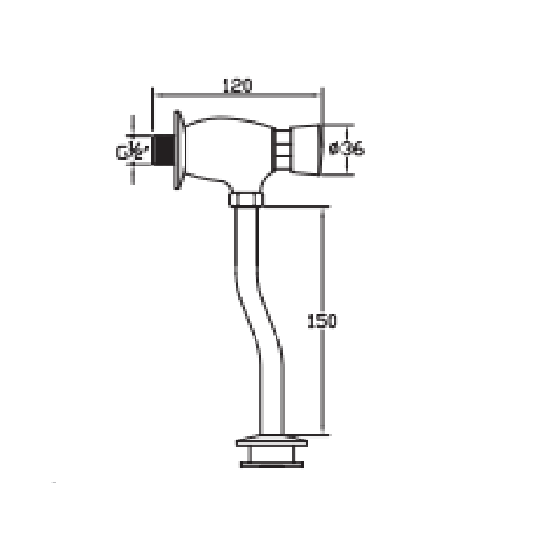 Porta Sanitary Ware - HDK822 Urinal Valve