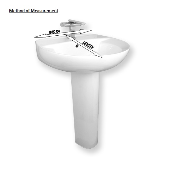 Porta Sanitary Ware - HD11 Washbasin Pedestal