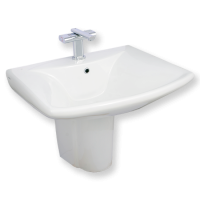 Porta Sanitary Ware - Basin-Handrail Washbasin Pedestal